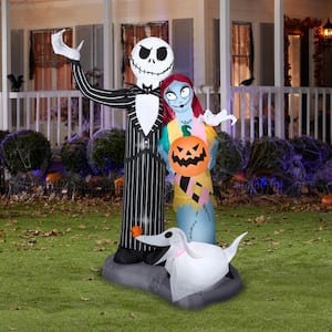 6 ft. H x 2 ft. 69 in. W x 4.5 ft. L Halloween Airblown- Inflatable Nightmare Before Christmas-LG Scene-Disney