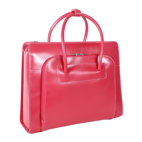 McKLEIN Lake Forest 15 in. Fuchsia Top Grain Cowhide Leather 