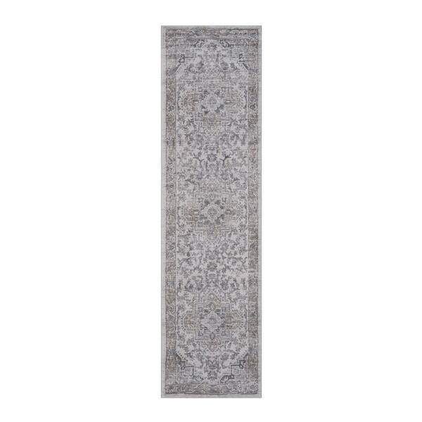 2 ft. x 8 ft. Ivory Rectangle Washable for Bedroom, Dining Room, Living Room Area Rug