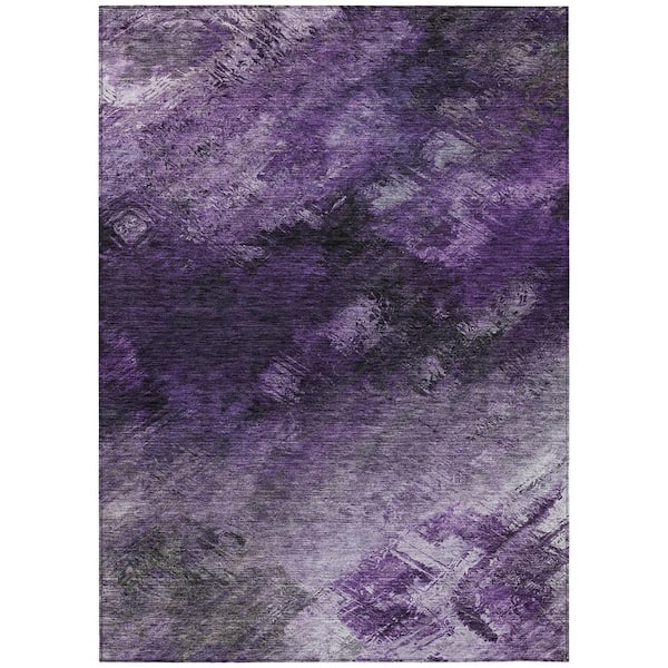 Chantille ACN590 Purple 9 ft. x 12 ft. Machine Washable Indoor/Outdoor Geometric Area Rug
