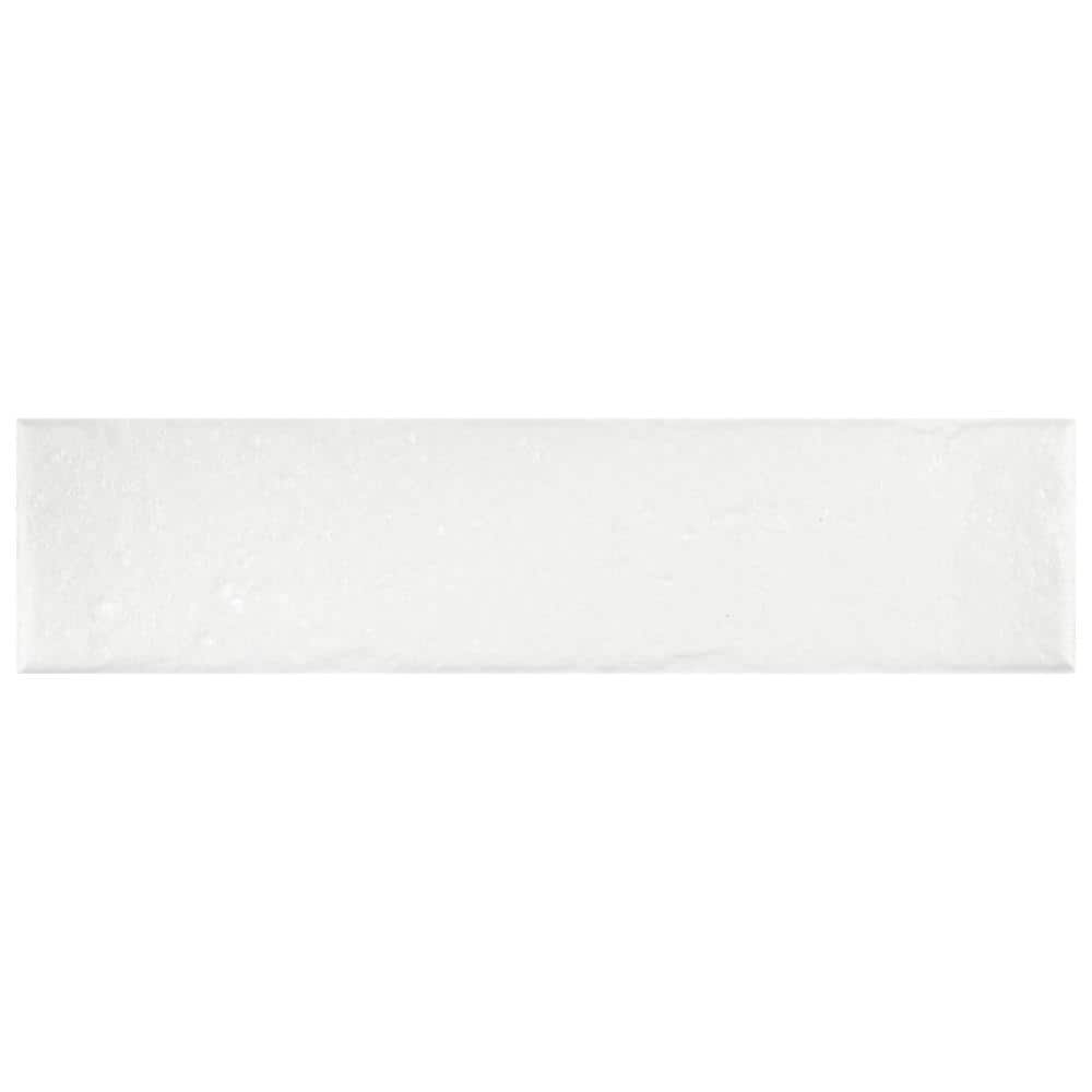 Brooklin Brick White 2-3/8 in. x 9-1/2 in. Porcelain Floor and Wall Take Home Tile Sample price history on PriceWatchPro