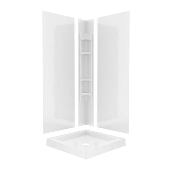 MAAX Mediterranean III 32 in. L x 32 in. W x 74 in. H Corner
