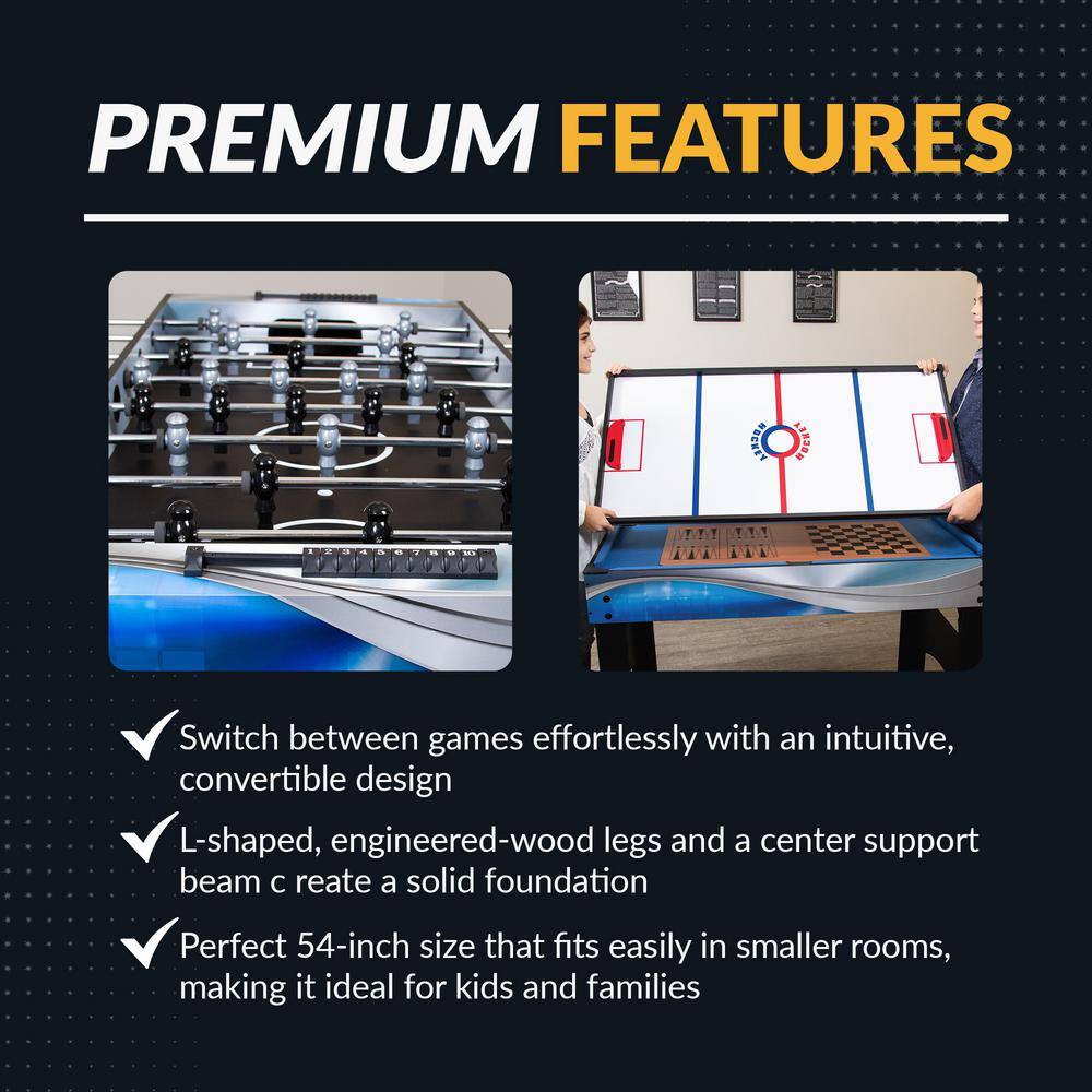 Matrix 54-Inch Blue 7-in-1 Multi-Game Table