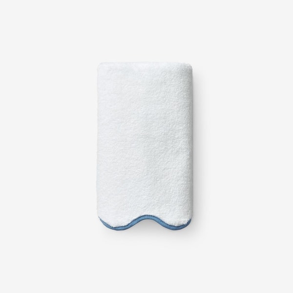 Company Cotton Scallop Light Blue Cotton Single Hand Towel