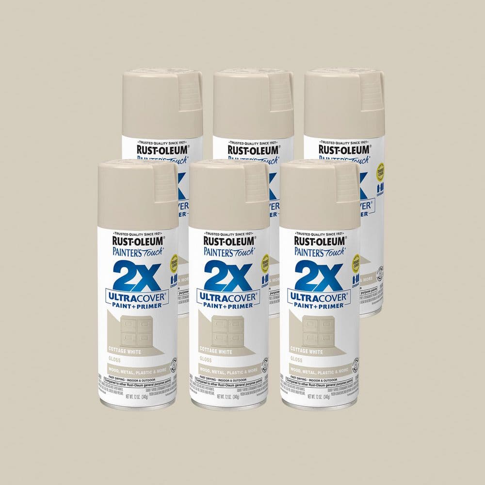 Rust-Oleum Painter's Touch 2X 12 oz. Gloss Cottage White General