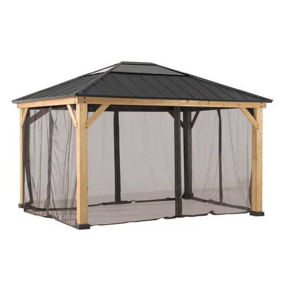 Original Manufacturer Universal Replacement Mosquito Netting for 11 ft. × 13 ft. Wood Gazebo
