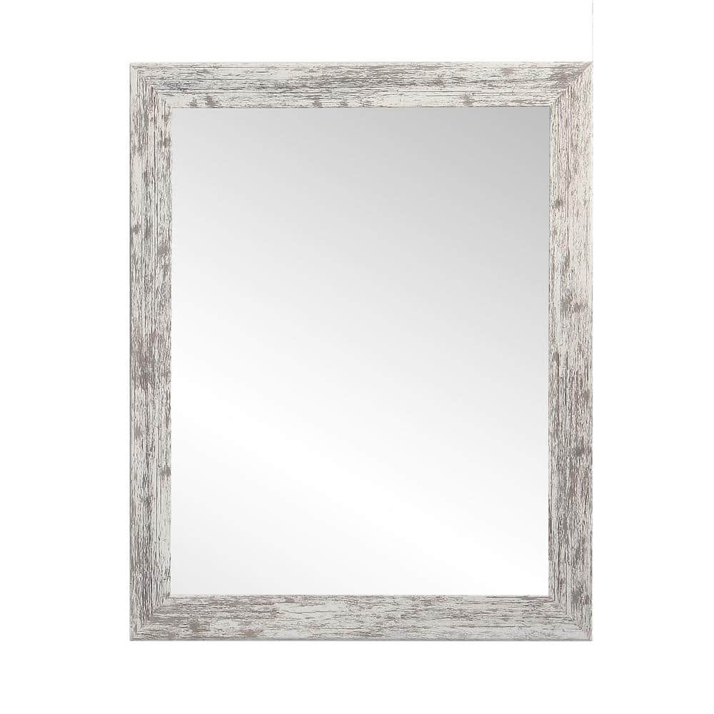 BrandtWorks Medium Rectangle Distressed White Casual Mirror (32.5 in. H x  22 in. W) AV32SMALL - The Home Depot