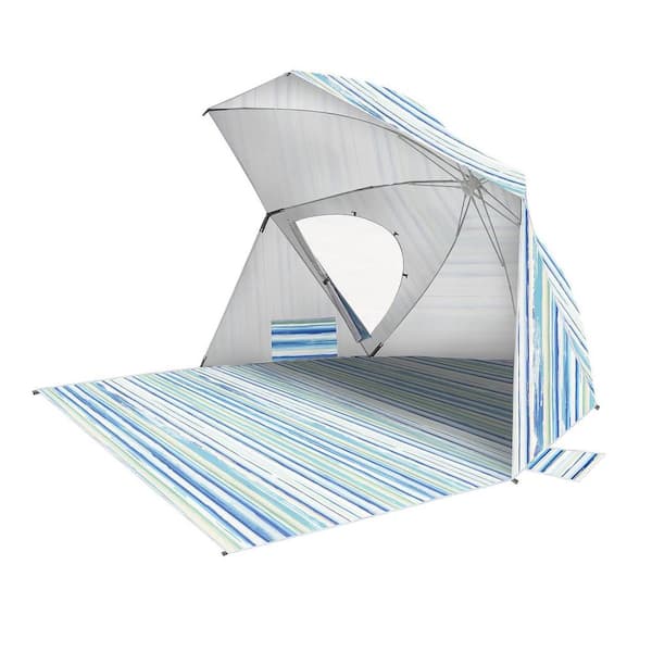 5 ft Multi-Colored Pop Up Beach Umbrella Portable Beach Tent Shelter Sun Canopy