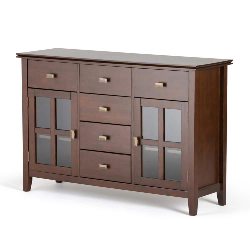Artisan Handcrafted Solid Wood Sideboard in Russet Brown