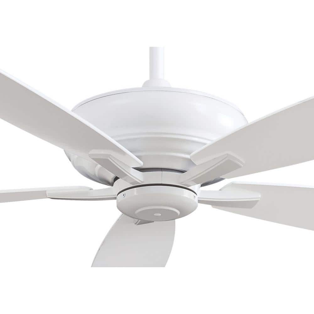 Kola-XL 60-Inch White Ceiling Fan with Remote Control
