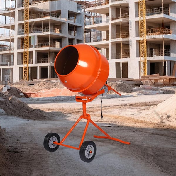 5.0 cu. ft. Portable Concrete Mixer, Electric