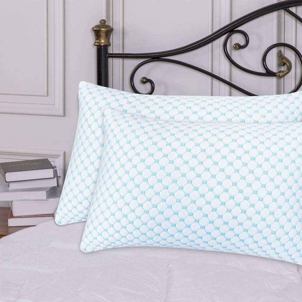 Standard Hypoallergenic Memory Foam Pillow with Bamboo Microfiber Cover