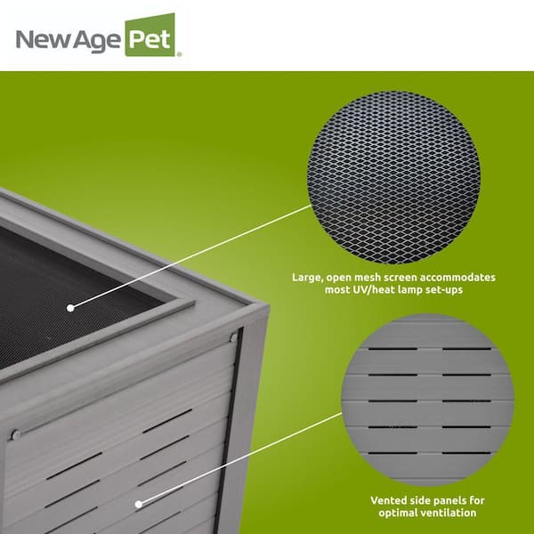 New Age Pet Mojave 48 in. ECOFLEX Reptile Lounge in Grey EHRML17