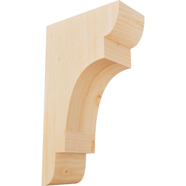 Ekena Millwork 5-1/2 in. x 12 in. x 20 in. Douglas Fir New Brighton Smooth Corbel