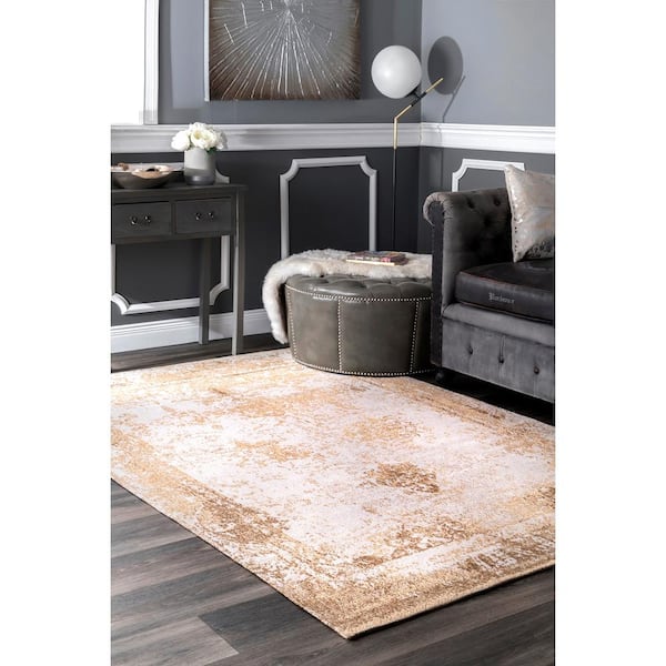 Straten Abstract Design Modern Cream/Beige Area Rug 17 Stories Rug Size: Rectangle 6'7 x 9