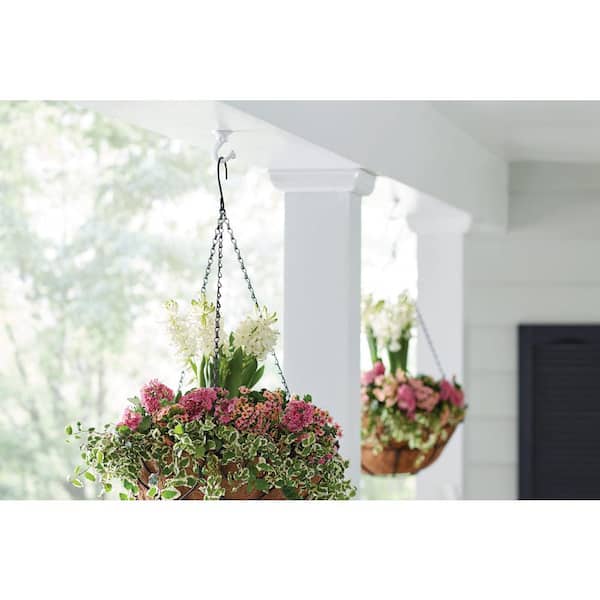 3 Types Cotton Rope White Macrame Plant Hanger with Hook (3-pack)