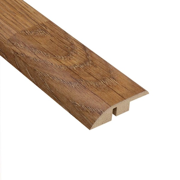 Unbranded Palace Oak Light 1/2 in. Thick x 1-3/4 in. Wide x 94 in. Length Laminate Hard Surface Reducer Molding