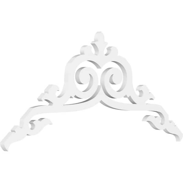 Ekena Millwork Baile 1 in. D x 20 in. W x 48 in. L Signature Urethane Gable Pediment