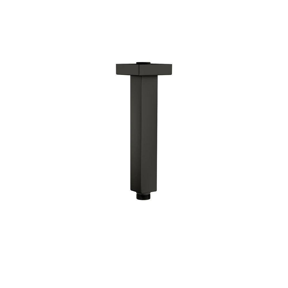 Logmey 6 in. Ceiling Mount Rain Shower Arm Extension in Matte Black ...