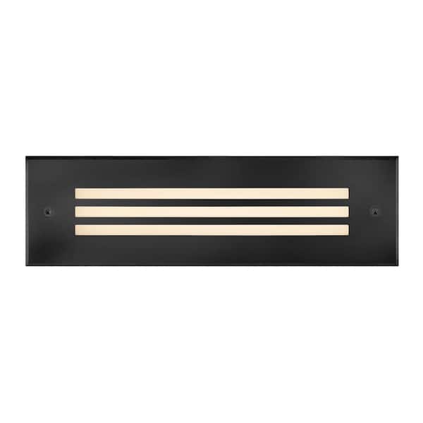 Sparta - Dash Low Voltage Stainless Steel Black Integrated LED Hardwired Stair Light