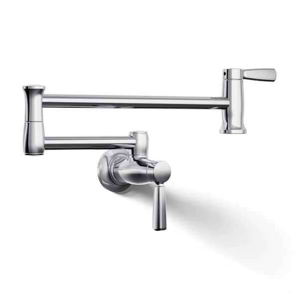 Wall Mount Pot Filler in Polished Chrome