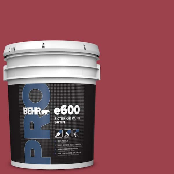 BEHR PRO 5 gal. #HDC-CL-01 Timeless Ruby Satin Exterior Paint