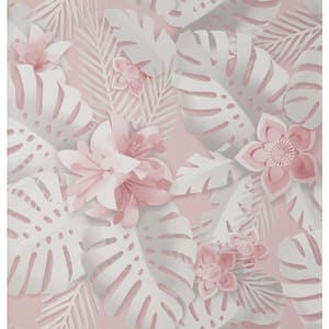 Dimensions Pink Tropical Wallpaper Sample