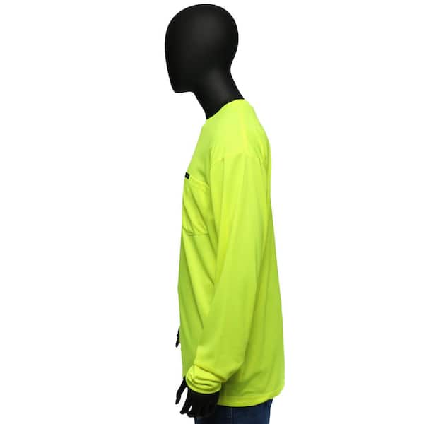 MAXIMUM SAFETY Men's 2X-Large Yellow High Visibility Polyester