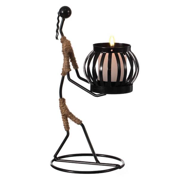 FABULAXE Wire Figure Candle Holder Decorative Modern Tea Light
