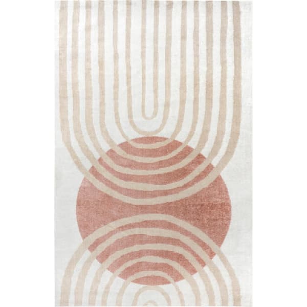 Pearl 12 ft. x 15 ft. Contemporary Mars Blush Indoor Area Rug
