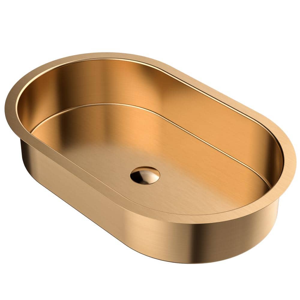 CCU200 27-1/2 in. Stainless Steel Undermount Bathroom Sink in Brown Brushed Copper price history on PriceWatchPro