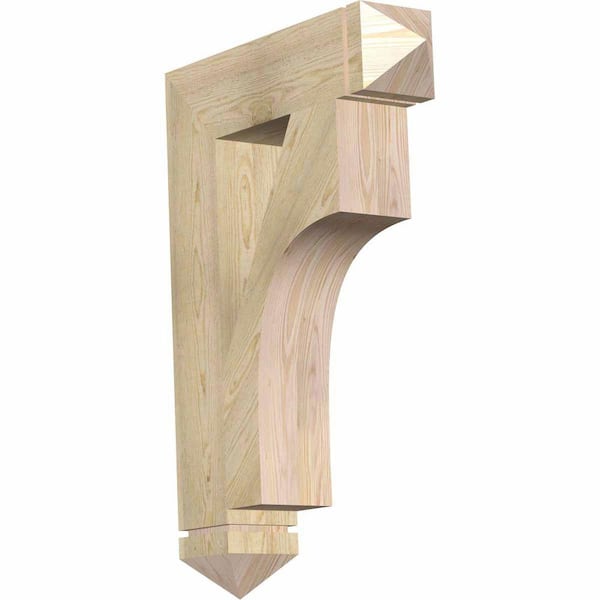 Ekena Millwork 6 in. x 38 in. x 26 in. Douglas Fir Westlake Arts and Crafts Rough Sawn Bracket