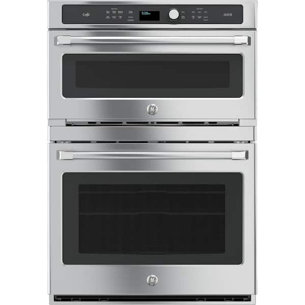 Cafe 30 in. Double Electric Wall Oven Self-Cleaning (Lower Oven) with Convection in Stainless Steel