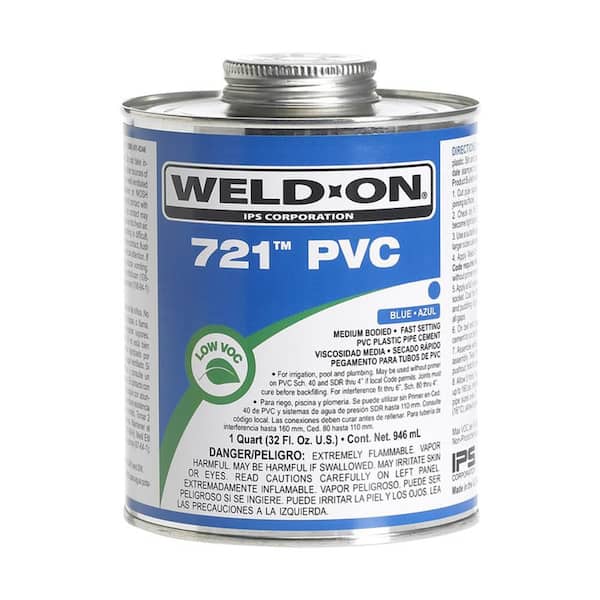 IPS Corporation Weld-On 721 PVC Blue Quart