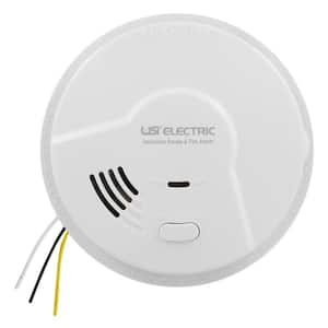 Hardwired Ionization Smoke and Fire Detector with 9-Volt Battery Backup and Pull Out Drawer