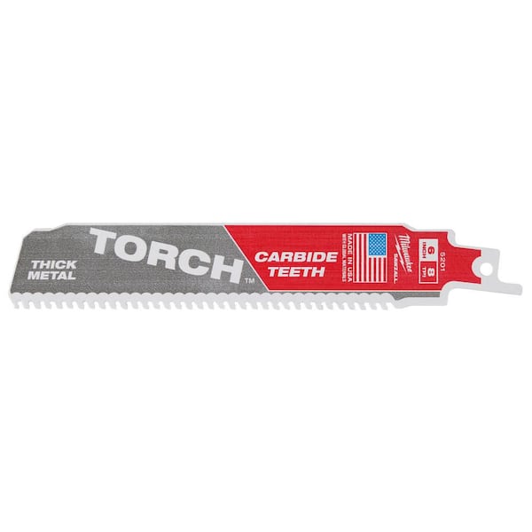 Milwaukee 6 in. 8 TPI Torch Carbide Teeth Metal Cutting SAWZALL