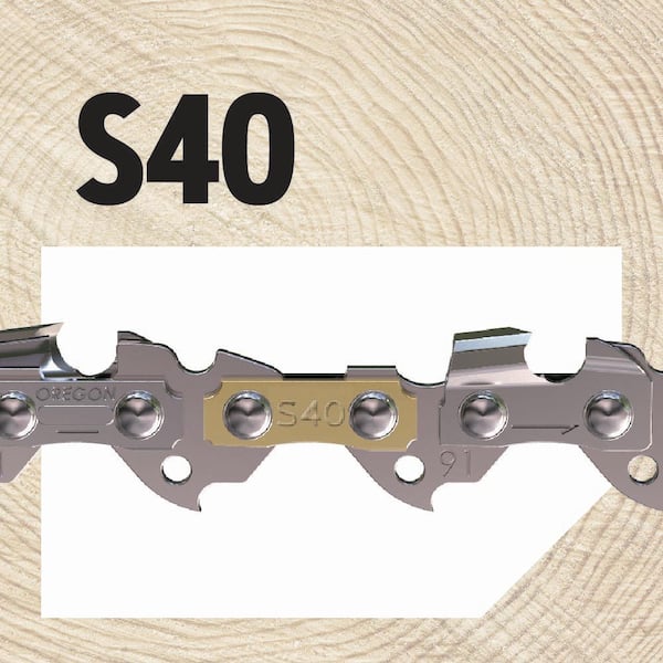 Oregon S40 Chainsaw Chain for 10 in. Bar, Fits Echo