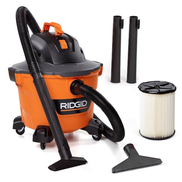 RIDGID 9 Gallon 4.25 Peak HP NXT Wet/Dry Shop Vacuum with Filter, Locking Hose and Accessories