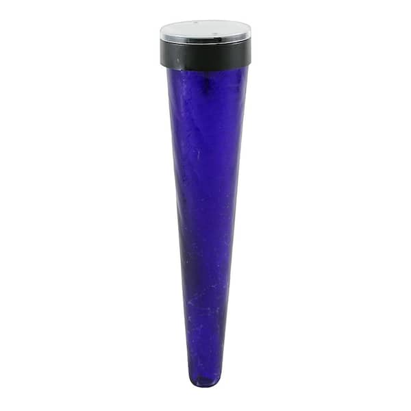 ACHLA DESIGNS 31.5 in. Tall Dark Blue Solar Sparkle Cones with Stake (Pack of 3)