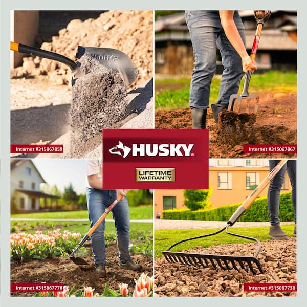Husky 51 in. L Wood Handle Garden Hoe 77150-945 - The Home Depot