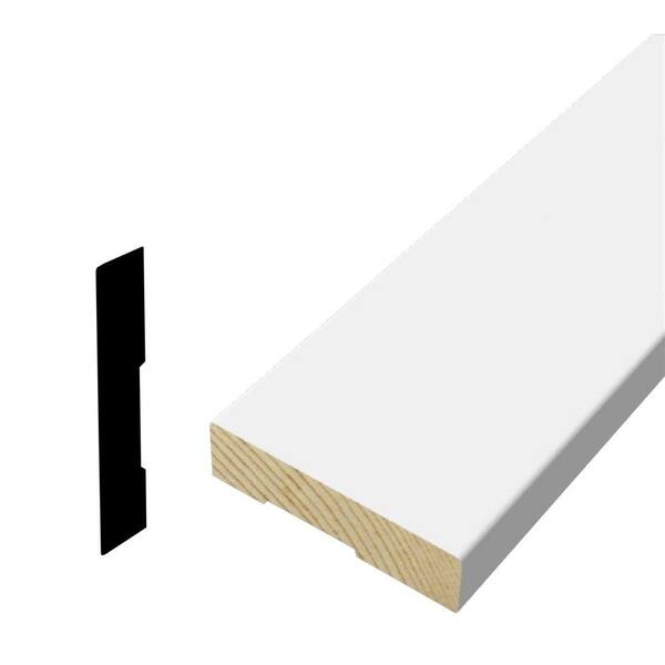 American Wood Moulding WM 473 19/32 in. x 2-1/4 in. x 96 in. Wood Primed Finger-Jointed Casing