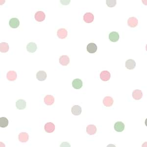 Multi-Colored Jubilee Dots Matte Paper Non-Pasted Wallpaper Roll