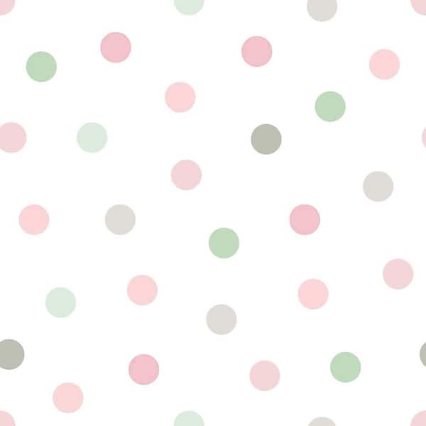 Chesapeake Multi-Colored Jubilee Dots Matte Paper Non-Pasted Wallpaper Roll