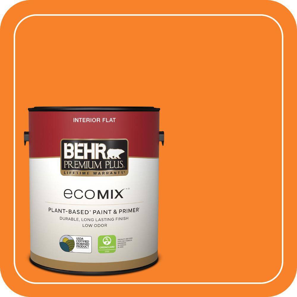 1 gal. #S-G-270 Summer Citrus Flat EcoMix Plant-Based Interior Paint & Primer price history on PriceWatchPro