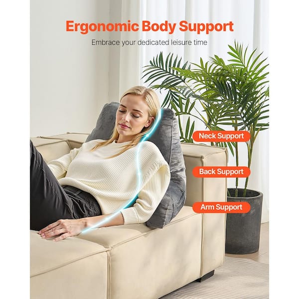 SKYSHALO Reading Pillow, Large Size Bed Pillow with Shredded