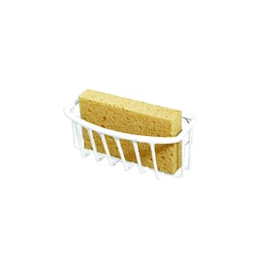 Sponge Holder with 2-Suction Cup in White