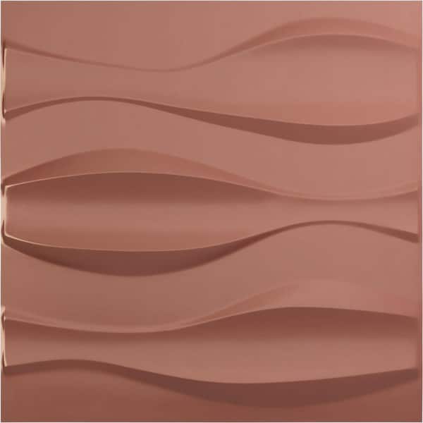 Ekena Millwork 19 5/8 in. x 19 5/8 in. Thompson EnduraWall Decorative 3D Wall Panel, Champagne Pink (Covers 2.67 Sq. Ft.)