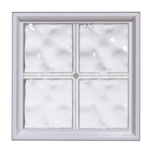 Pittsburgh Corning 32 in. x 64 in. LightWise Decora Pattern Aluminum-Clad Glass Block Window
