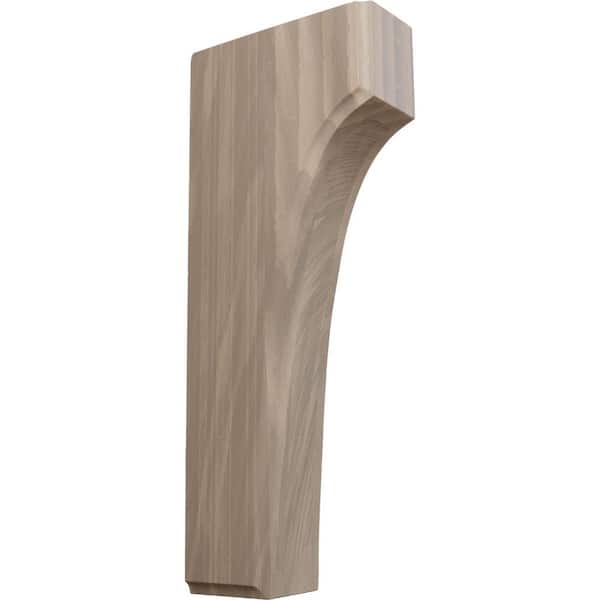 Ekena Millwork 4 in. x 1-3/4 in. x 10 in. Unfinished Walnut Clarksville Corbel