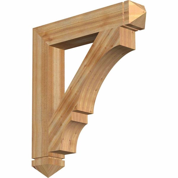 Ekena Millwork 6 in. x 40 in. x 36 in. Western Red Cedar Balboa Arts and Crafts Rough Sawn